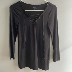 Old Navy Strappy V-Neck Long Sleeve